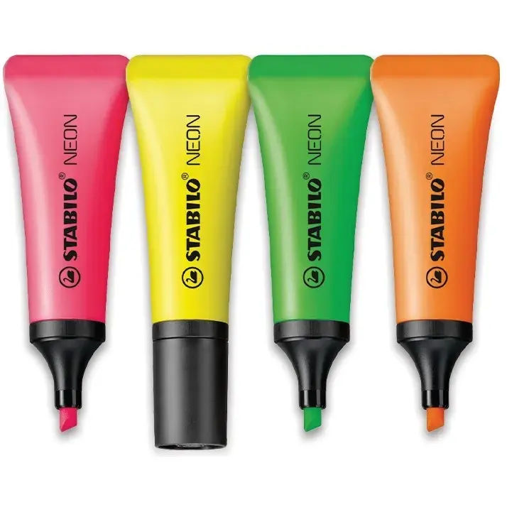 Yellow Fluo, Orange Fluo, Green Fluo