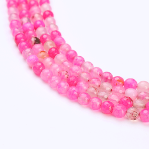 ลูกปัดพลอยสีแดงธรรมชาติแบบหลวม 2052 เม็ด ทรงแฟนซีเจียระไนเงางาม ขนาด 8 มม. พร้อมการแกะสลัก - Product Image 3