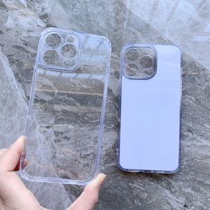 Ốp điện thoại <span class=keywords><strong>TPU</strong></span> trong suốt 2D in chuyển nhiệt, tự làm, bảo vệ cho iPhone 16 Pro Max, ốp điện thoại trong suốt trơn - Product Image 4