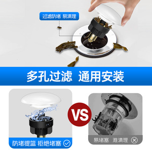 Ceramic Push Button Pop Up Drain Set 2.8 Inch Threaded Universal Basin Drain Easy Installation - Product Image 2