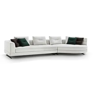 软曲面模块化现代沙发简约异形易清洁织物组合沙发设计