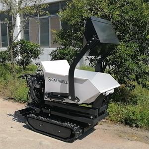 Spedizione gratuita! <span class=keywords><strong>A</strong></span> buon mercato 500KG di capacità di StartLoading elettrico carriola di sollevamento idraulico cingolato Mini Dumper - Product Image 2