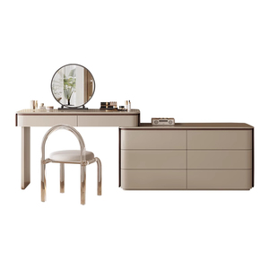 <span class=keywords><strong>Bureau</strong></span> de maquillage modulaire blanc moderne avec miroir LED éclairé Coiffeuse et <span class=keywords><strong>commode</strong></span> pour chambre à coucher Fabriqué en Chine - Product Image 5