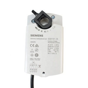 Actionneur de registre rotatif SIEMENS HVAC GQD161.1A PVC AC/DC 24V DC 0...10V 2Nm Retour par ressort 30/15s Design contemporain - Product Image 1