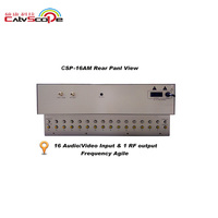 Catvscope 4RU, modulador analógico de canal Agile, CSP-16AM, modulador de salida RF, 16 en 1
