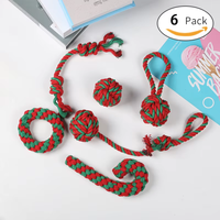 Ensembles personnalisés de 7 6 4 packs de jouets à mâcher pour chiens de compagnie ensemble de jouets en corde pour chiens