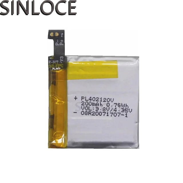 Battery 200mAh PL402120V Battery for Huami Amazifit Ares Bip GTR Smart Sport Watch A1608 402120 Batteries