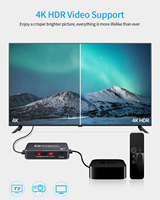 Commutateur HDMI SYONG 5 entrées 1 sortie 4K 60Hz HDR, sélecteur de commutateur HDMI 2.0 à 5 ports avec télécommande IR pour lecteur DVD, ordinateur portable, projecteur, téléviseur