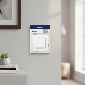 Interruttore Doppio Bianco S10 (Modello 9810006) EAN 8412852965826 (Simon F1090397030) - Product Image 4