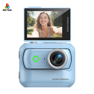 Caméra d'action magnétique détachable DLC avec écran réversible, caméra sportive 4K ultra-claire pour vlog sportif, mouvement lent et time-lapse - Product Image 1