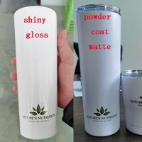 Gobelet isotherme en acier inoxydable de 40 oz avec poignée, tasse à café chaude avec logo personnalisable, gourde portable, gobelets fins de 20 oz