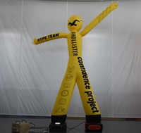 Danseur gonflable Spiderman à deux jambes, fabriqué en usine OEM