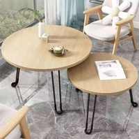Table basse en bois moderne SUNWOODD EXPO pour salon, chambre, cour - Durable et facile à nettoyer - Meubles de maison