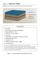 Couvertures d'impression rouleau de caoutchouc offset Newmen 7200E matériaux d'impression offset