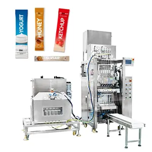 Machine d'emballage automatique multi-voies à haut rendement et à haut rendement pour sachet de yaourt à sauce à 5 voies, miel et sachet de bâton de liquide