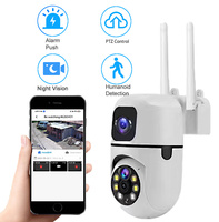 Caméras à double objectif, caméra intérieure intelligente sans fil Wifi 4mp, caméra de sécurité IP intérieure à double objectif 360°, caméra CCTV