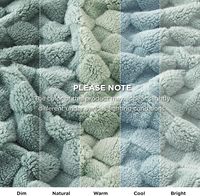Nouvelle couverture en tricot à carreaux 100% polyester, épaisse et chaude, utilisable en toutes saisons, accessoire pour avion et maison