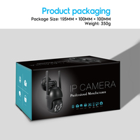 Kamera Keamanan Ikevision Tuya Smart 4K 8MP Sensor CMOS WiFi 2.4G PTZ dengan Visi Malam Berwarna, Lensa 2.8mm, Ukuran Mini, Tahan Air