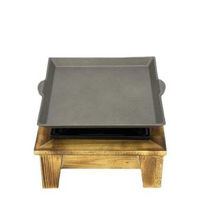 Vente en gros de petites assiettes carrées commerciales et domestiques avec cadres en <span class=keywords><strong>bois</strong></span>, réchauds à alcool liquide solides, plaques de <span class=keywords><strong>cuisson</strong></span>, High Eagle - Product Image 5