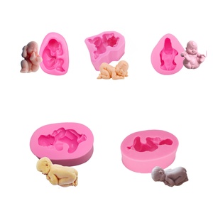 3D bambino sapone per dormire stampo cioccolato torta strumenti decorazione torta fondente 3D Silicone stampo per alimenti - Product Image 1