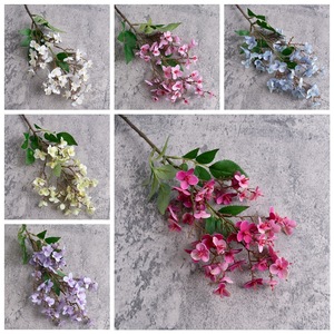 Stelo di Dafne Lilla Artificiale di Alta Qualità, 49cm, <span class=keywords><strong>Fiori</strong></span> Colorati per Decorazioni Matrimoniali e Domestiche - Product Image 4