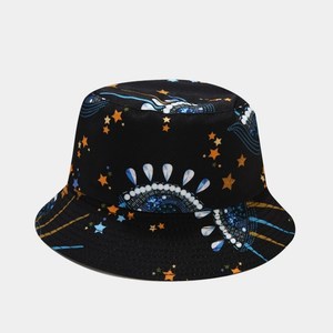 2021 <strong>Cheap</strong> Custom Floral Printed Fishing <strong>Bucket</strong> Cap Embroidery Reversible <strong>Hat</strong> - Product Image 3