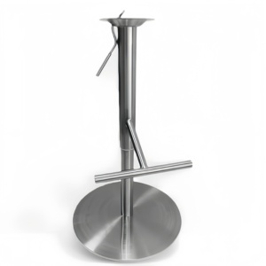 Gambe per Sedie in Acciaio Inox Spazzolato Professionale, Design Moderno e Resistente per Uso in Soggiorno, Ospedali e Scuole - Product Image 1