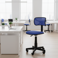 Chaise de bureau pivotante ergonomique en maille, design moderne personnalisable, sans accoudoirs, réglable en hauteur, modèle GuanFu 8092-5