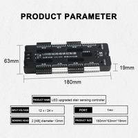 Système anti-court-circuit DC12/24V contrôleur de lumière d'escalier LED à 32 étapes capteur de mouvement PIR automatique contrôleur d'éclairage d'escalier