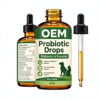 Supplément digestif pour animaux de compagnie en gros : Gouttes probiotiques et liquide enzymatique prébiotique pour l'équilibre intestinal et l'immunité des chiens et des chats – Service OEM