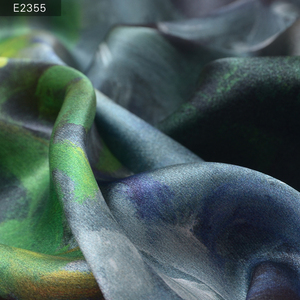 Vải lụa tơ tằm nguyên chất HYSK 100% chất liệu charmeuse, in hoa, nhiều màu sắc, có sẵn, chất liệu <span class=keywords><strong>satin</strong></span> lụa hoa. - Product Image 6