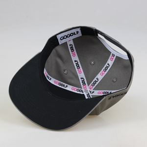 Cappello Snapback Personalizzato a 6 Pannelli con Corona Alta, Ricamo Metallico 3D Dorato, Visiera Piatta, Stile Sportivo Hip Hop per Esterni - Product Image 5