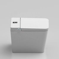 Offre Spéciale – Toilette Intelligente Automatique Moderne Blanche avec Télécommande, Siphon en S, Fixation au Sol, Cuvette en Céramique, Siège Chauffant et Veilleuse