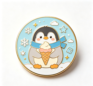 Custom Enamel Penguin Lapel <b>Pin</b> Zinc Alloy Cast Metal Brooch Soft Enamel <b>Badge</b> for Gift and Clothing - Product Image 2