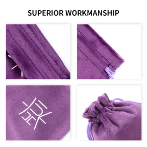 Eastsunshine Hot Sell Customizable logo <b>7</b>*9cm Drawstring Durable Jewelry Pouch High Quality Velvet Silk Printing Jewelry Pouch - Product Image 3