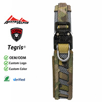 Ceinture tactique compatible MOLLE avec boucle en aluminium à dégagement rapide 18kN, anneau en D, ceinture de service pour l'extérieur