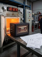 JB Caja Fuerte Feuerfester Safe für Zuhause mit Elektronischem Tastenfeld-Schloss 2-Stunden-Brandschutz für Dokumente, Bargeld & Wertsachen