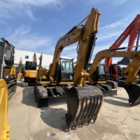 Excavatrice hydraulique 308E2 haute performance d'occasion, 8 tonnes, compacte, pour le creusement de fossés et l'aménagement paysager