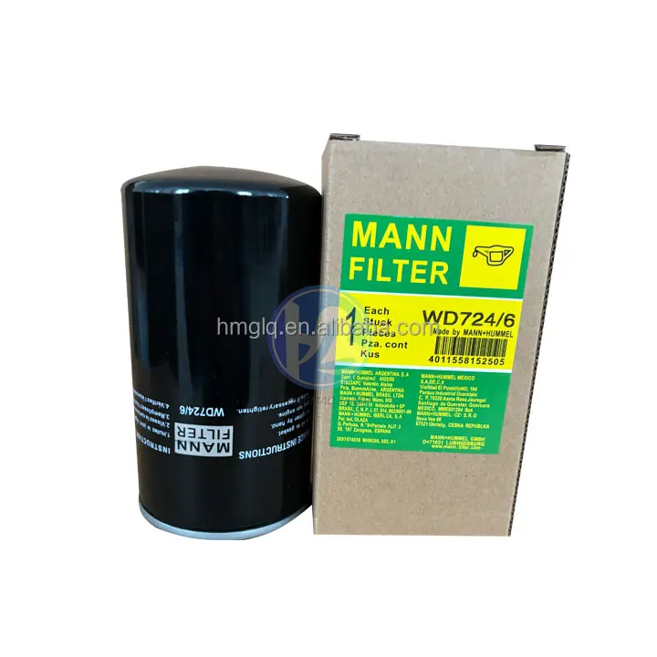 โรงงานจัดหาโดยตรง Mann Filter ไส้กรองน้ํามันดั้งเดิมตัวกรองไฮดรอลิก WD7246
