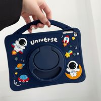 Étui de protection pour tablette avec béquille, motif astronaute de dessin animé, en silicone de qualité supérieure, toucher peau, pour iPad Pro 11 Mini 7