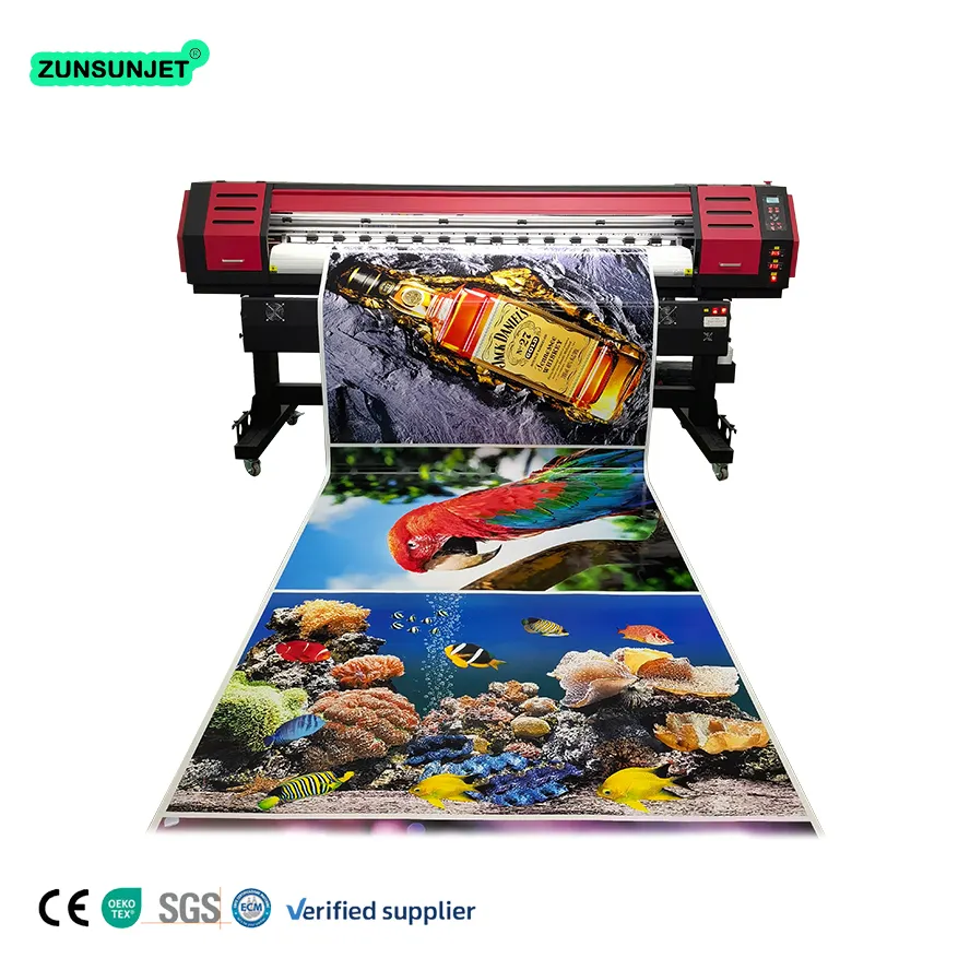 Printer digital besar, Printer digital kecepatan tinggi satu kepala I 3200 pelarut Eco format besar Inkjet mudah dioperasikan 1900 Printer Banner