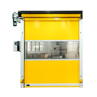 Porte rapide enroulable en PVC à compatibilité AGV transparente, volet rapide connecté par capteur pour entrepôt automatisé et atelier intelligent