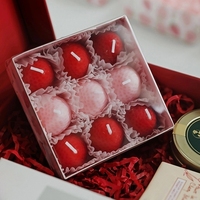 Bougie parfumée artisanale en forme de fraise, mini bougie aromathérapeutique, décoration d'intérieur, souvenirs de mariage, bougie en soja parfumée