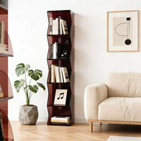Étagère à livres moderne sur pied en acrylique à plusieurs niveaux, 5 étagères pour salon, bureau à domicile, rangement de figurines et jouets, couleur personnalisable