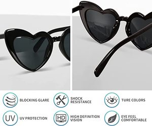Bachelorette Love Heart Shaped Sunglasses for Bride to Be <strong>Party</strong> Women Vintage Mod Style Retro <strong>Glasses</strong> Border Custom Color - Product Image 5