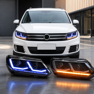 YU GUANG per <span class=keywords><strong>Volkswagen</strong></span> <span class=keywords><strong>Tiguan</strong></span> L 2013 2014 <span class=keywords><strong>2015</strong></span> 2016 DRL Fari LED Originali e Aggiornamento Xenon, Upgrade Lampade Frontali 12V - Product Image 1