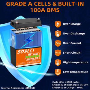 Solarbatterie 12V 24V 100Ah 200Ah 300Ah LiFePO4-Batterie 12V Lithium-Batterie LiFePO4 12V 100Ah Batterie 12V Lithium-Ionen-Batterien - Product Image 2