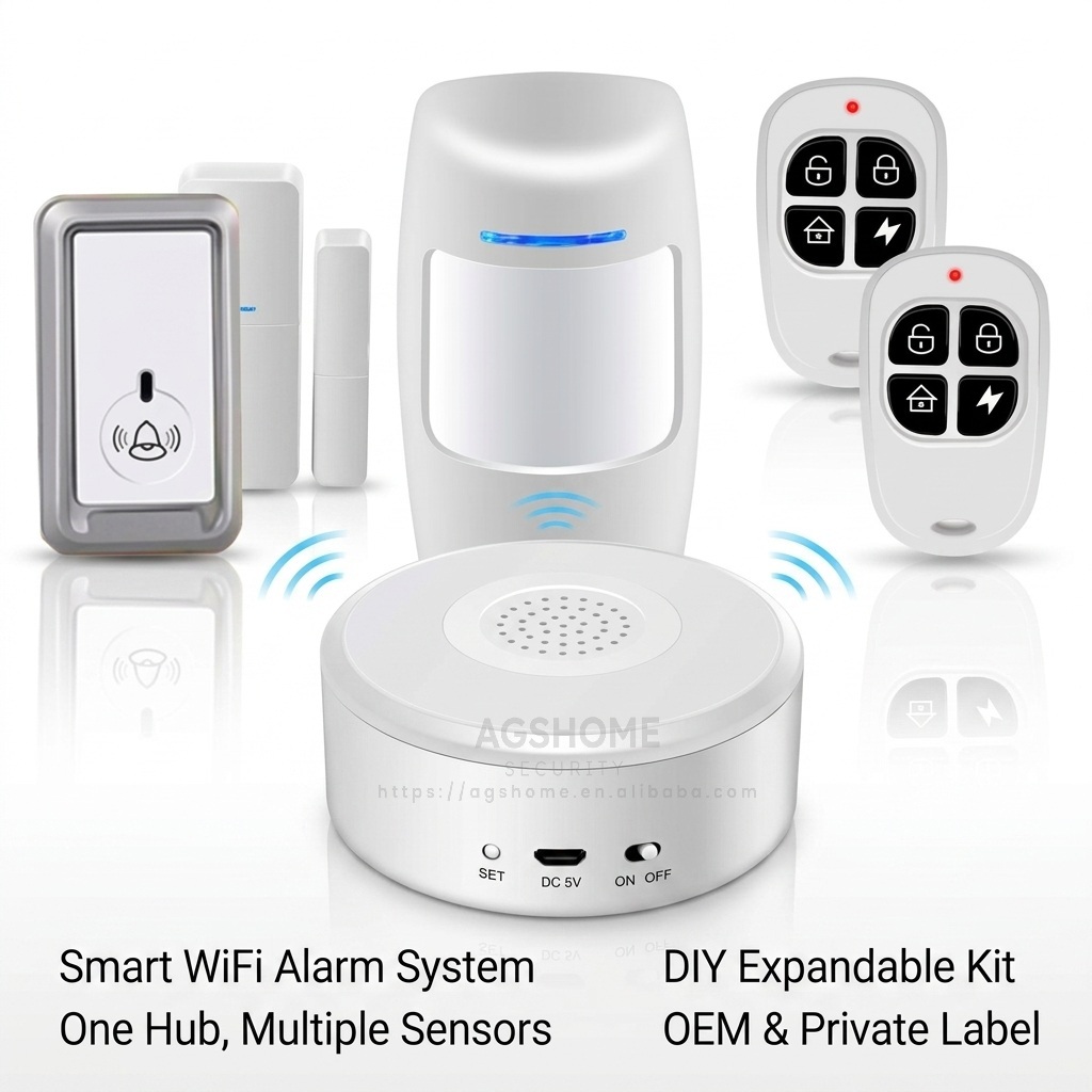 Tuya WiFi Smart Home Automation Security System Strobe Alarm Siren Hub Burglar Smart Life APP Alert Control 6-Piece Kit · image 2