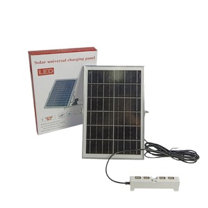 Prise de charge <span class=keywords><strong>solaire</strong></span> 8W 10W 15W 4in1 <span class=keywords><strong>panneau</strong></span> <span class=keywords><strong>solaire</strong></span> de charge avec prise <span class=keywords><strong>USB</strong></span> pour lumières LED camping extérieur avec câble de 5 mètres - Product Image 6