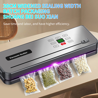 Scelleuse sous vide portable sans fil rechargeable entièrement automatique, machine d'emballage à aspiration puissante avec tube de vide externe